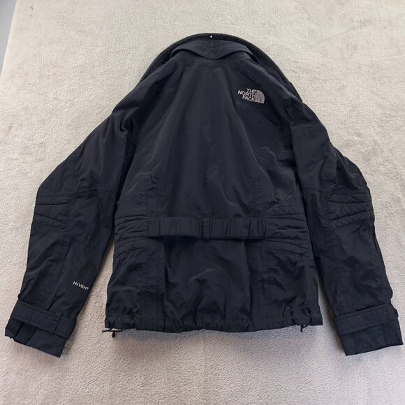 The North Face Womens Windbreaker Jacket Small Black Hooded Outdoors Utility - Picture 10 of 16
